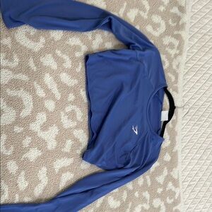 Gymshark Blue Long Sleeve Crop Top